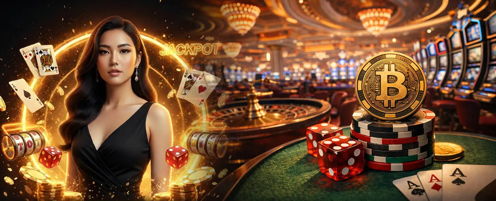 Exciting spinplus online casino lobby with golden accents